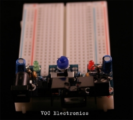 Adjustable breadboard power supply kit