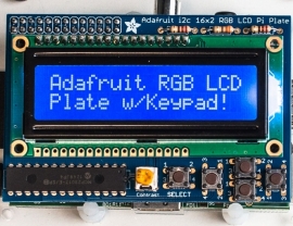 Adafruit RGB Negative 16x2 LCD+Keypad Kit for Raspberry Pi