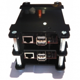 Multi-Pi Stackable Raspberry Pi Case (Black)