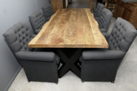 Rosela eetkamerfauteuil met wiel