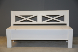 Klep bank 160 cm model kruis