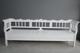 Klepbank  met armleuning 250 cm model 18 spijl sier