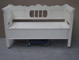 Klepbank met armleuning 150 cm model 3 spijl sier
