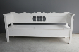 Klepbanken met armleuning 206 cm model 3 spijl sier