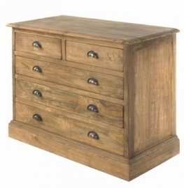 2 DRAWERS OF 3 DRAWERS CHEST