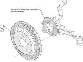 Wilwood disc corvette 1965-1982 front and rear