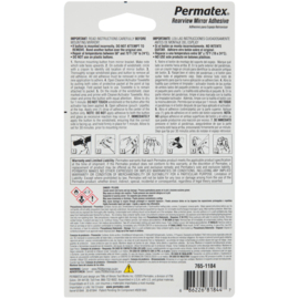 Binnen spiegel lijm PERMATEX® PROFESSIONAL STRENGTH REARVIEW MIRROR ADHESIVE