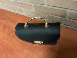 Little luxe handtas wine/black