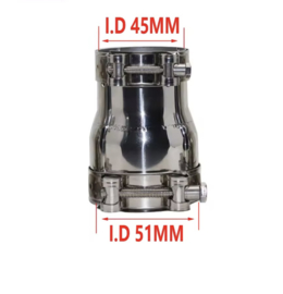 Uitlaat verloopstuk  klemdeel