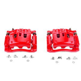 Ford F-250 F-350 rear brake calipers red