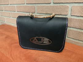 Little luxe handtas wine/black