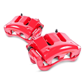 Ford F-250 F-350 rear brake calipers red