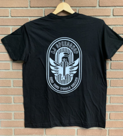 T-shirt keep your wheels rolling / white logo