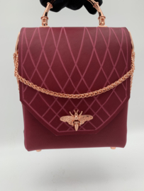 Handtas rose wine red messenger hand/cross body bag