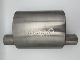 MAX Ultra Straight Flo Performance rvs uitlaat demper 2,5 inch