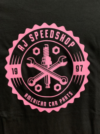 T-shirt american car parts / pink logo