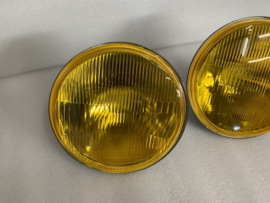 7 inch Amerikaanse  koplamp met geel glas H4 lamp set 2 stuks