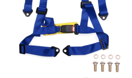 4 punts gordel set blauw.