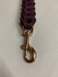 Lederen honden riem berry
