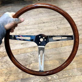 1# GT Classic 15-inch Slotted Spoke Wood Steering Wheel