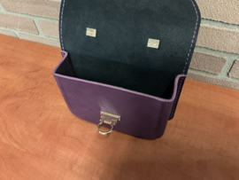 Little luxe handtas wine/black