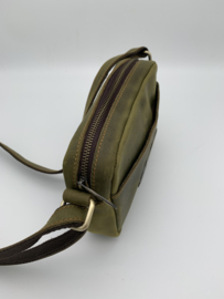 Handtas Mat olive green  messenger shoulder/crossbody bag