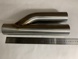 RVS Y-stuk 2,25 inch