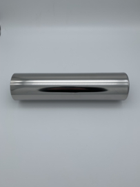 RVS  Ronde eindstuk 3 inch rolled edge ( 30cm lang )