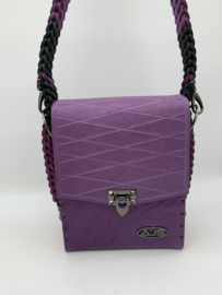 Schouder tas  violet zwart shoulder bag