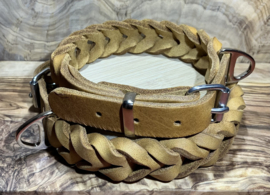 Hondenhalsband leer cognac