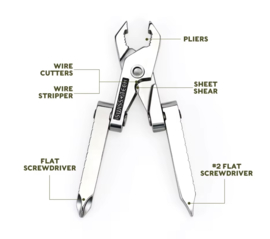 Swiss tech 6-in-1 tool sleutelhanger Mini Keyring Tool