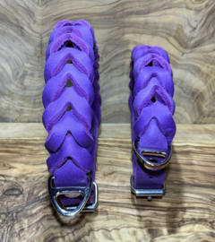 Hondenhalsband leer Purple