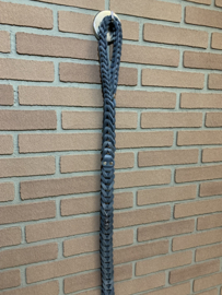 Lederen honden riem Grey