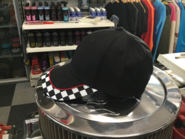 Baseball cap  checkered flag black
