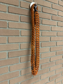 Lederen honden riem Orange