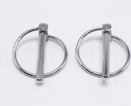 Hood pin kit Zwart. Motorkap snel sluiting