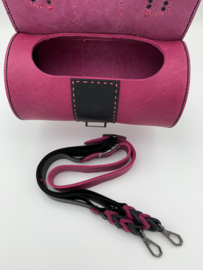 Handtas Hot pink round hand/schoulder bag