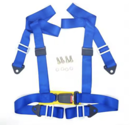 4 punts gordel set blauw.