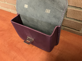 Little luxe handtas wine/grey