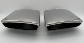 Uitlaat Sierstukken set RVS mercedes AMG look