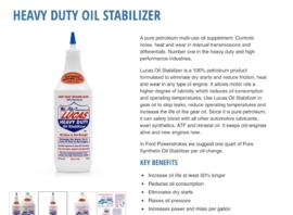 Lucas oil stabilizer. 1 liter verpakking