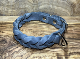 Hondenhalsband leer Grey