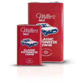 Millers Oil Classic Pistoneeze 15W40. 1 en 5 liter