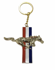 Mustang Spinning Tri-Bar Logo Gold