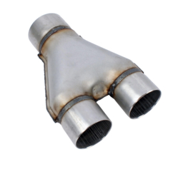 Y-Pipe, Exhaust, Steel, Slip-fit Inlet/Outlet
