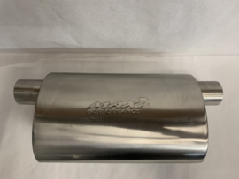 MAX Ultra Straight Flo Performance rvs uitlaat demper 2,5 inch