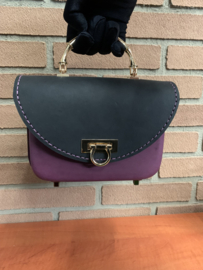 Little luxe handtas wine/black