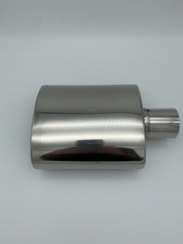 Uitlaat sierstuk ovaal RVS 155X80mm