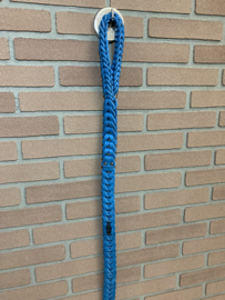 Lederen honden riem Sea blue