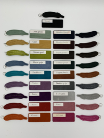 Veer sleutelhanger in 19 verschillende kleuren